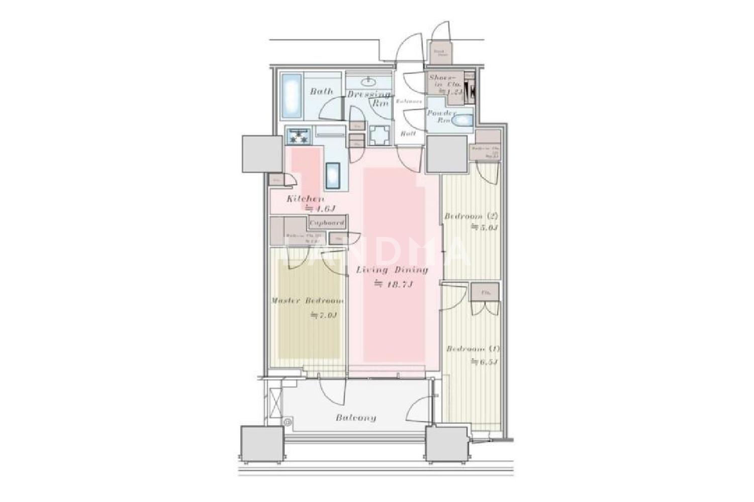 東京都港区三田1丁目 投資用マンション 81.73㎡ 官网图片 7