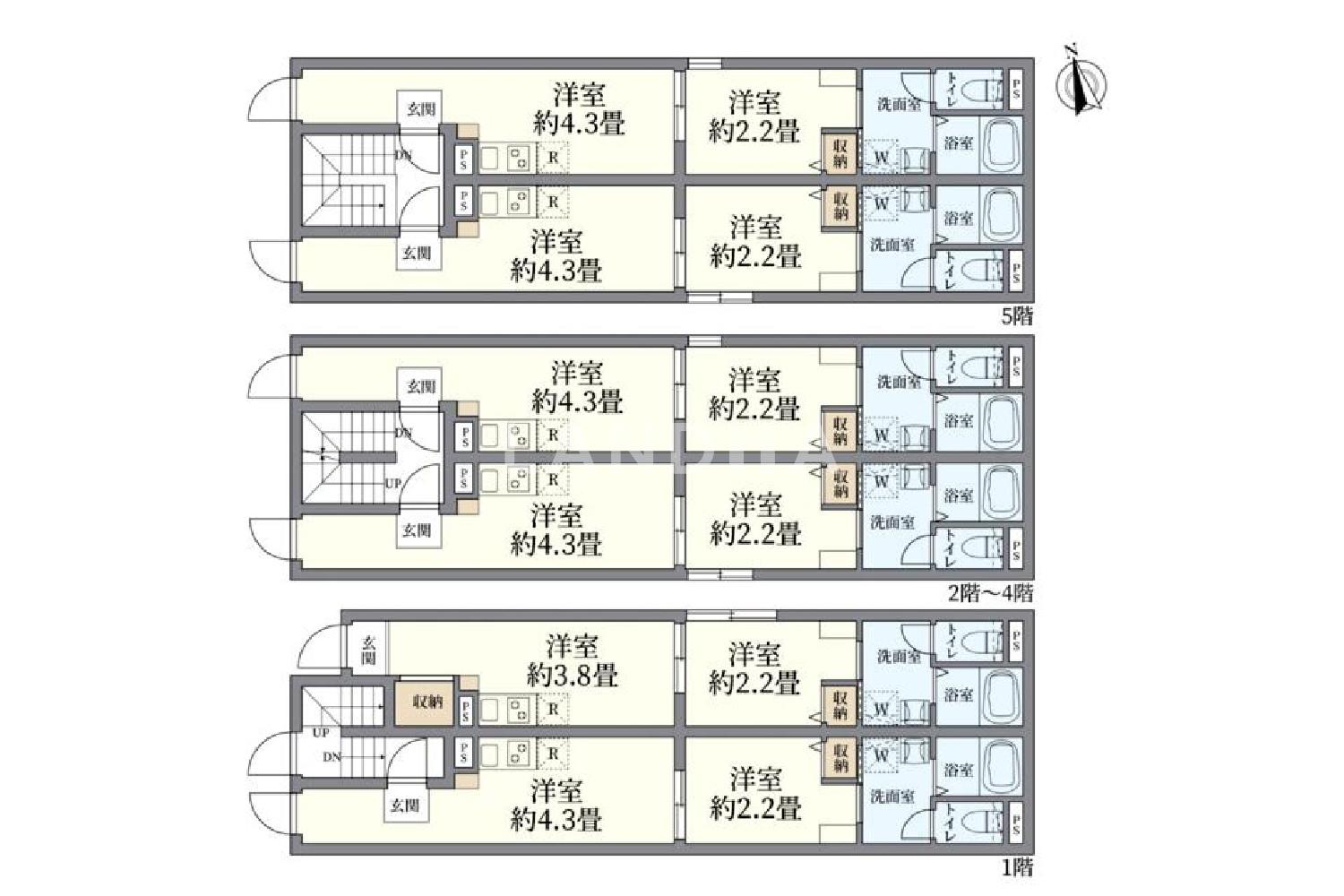 東京都台東区松が谷4 一棟売りマンション 80㎡ 官网图片 5