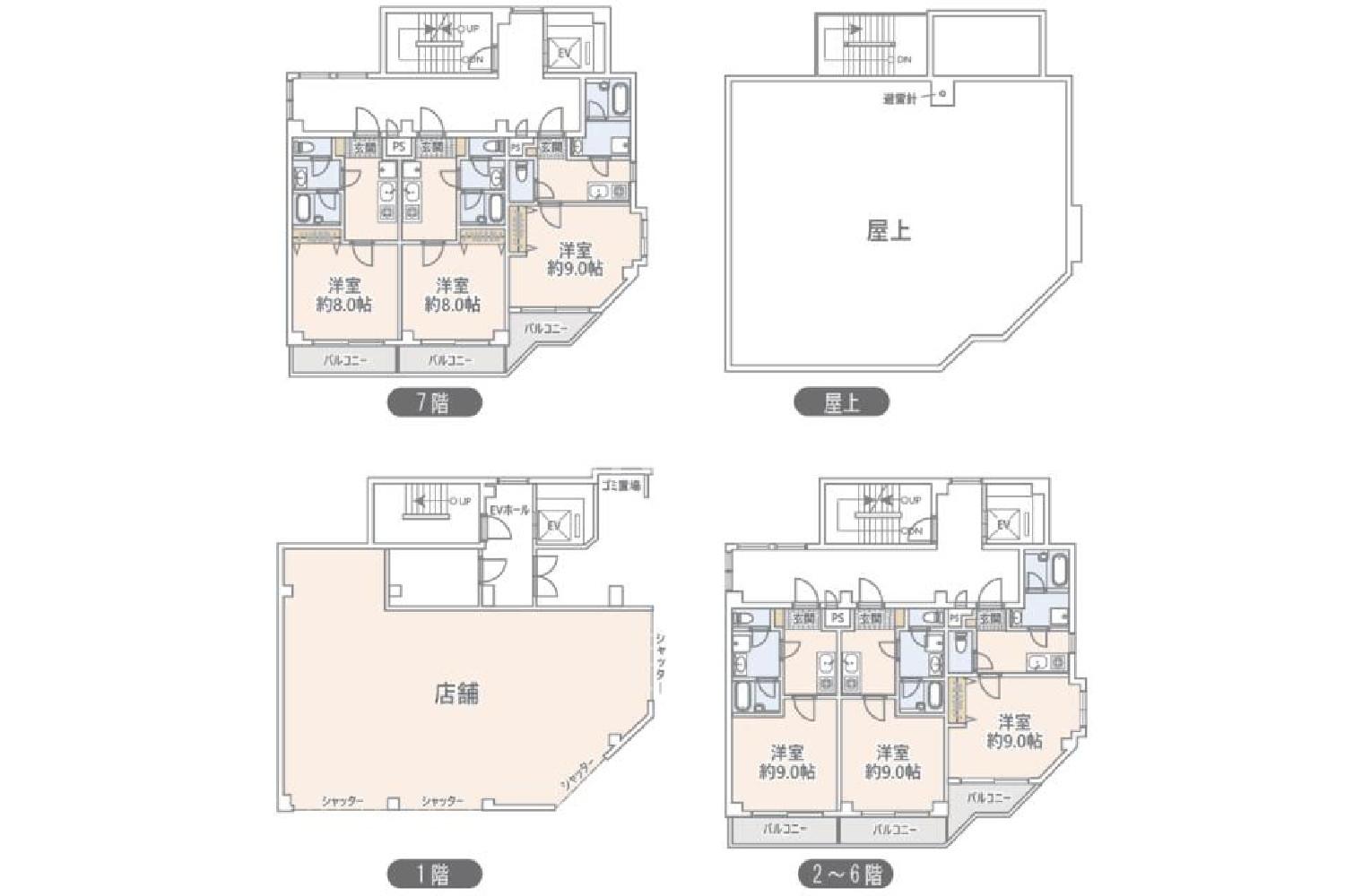 大阪府大阪市福島区吉野5ー13-25 一棟売りマンション 181.72㎡ 官网图片 2