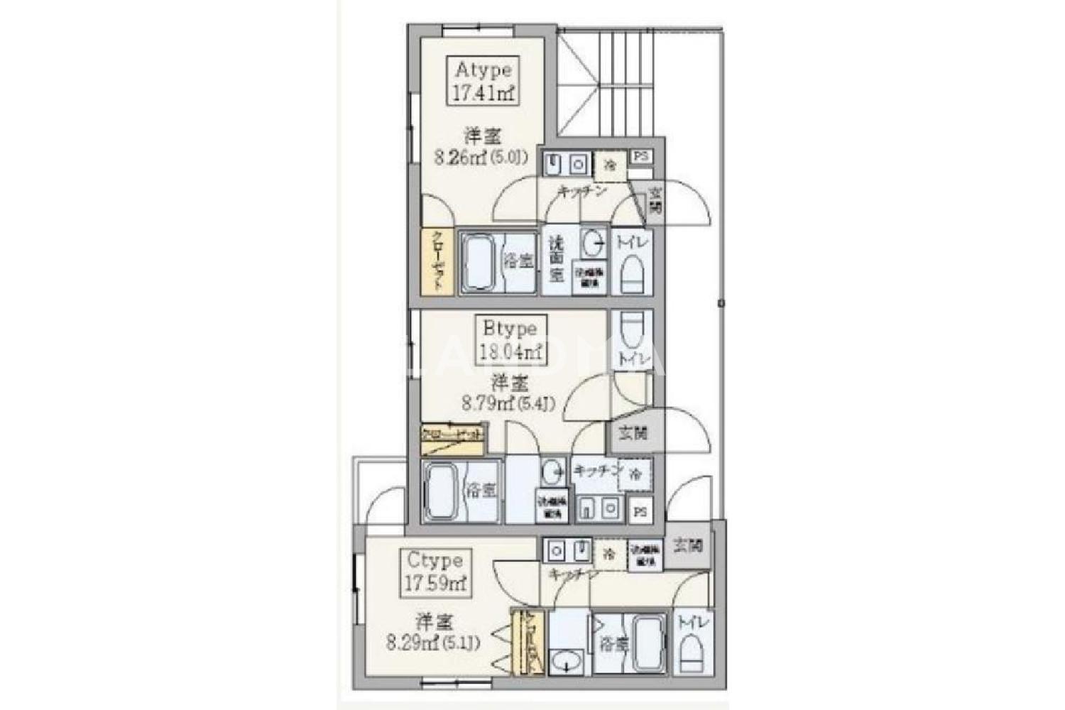 東京都足立区千住仲町 一棟売りアパート 103.06㎡ 官网图片 5
