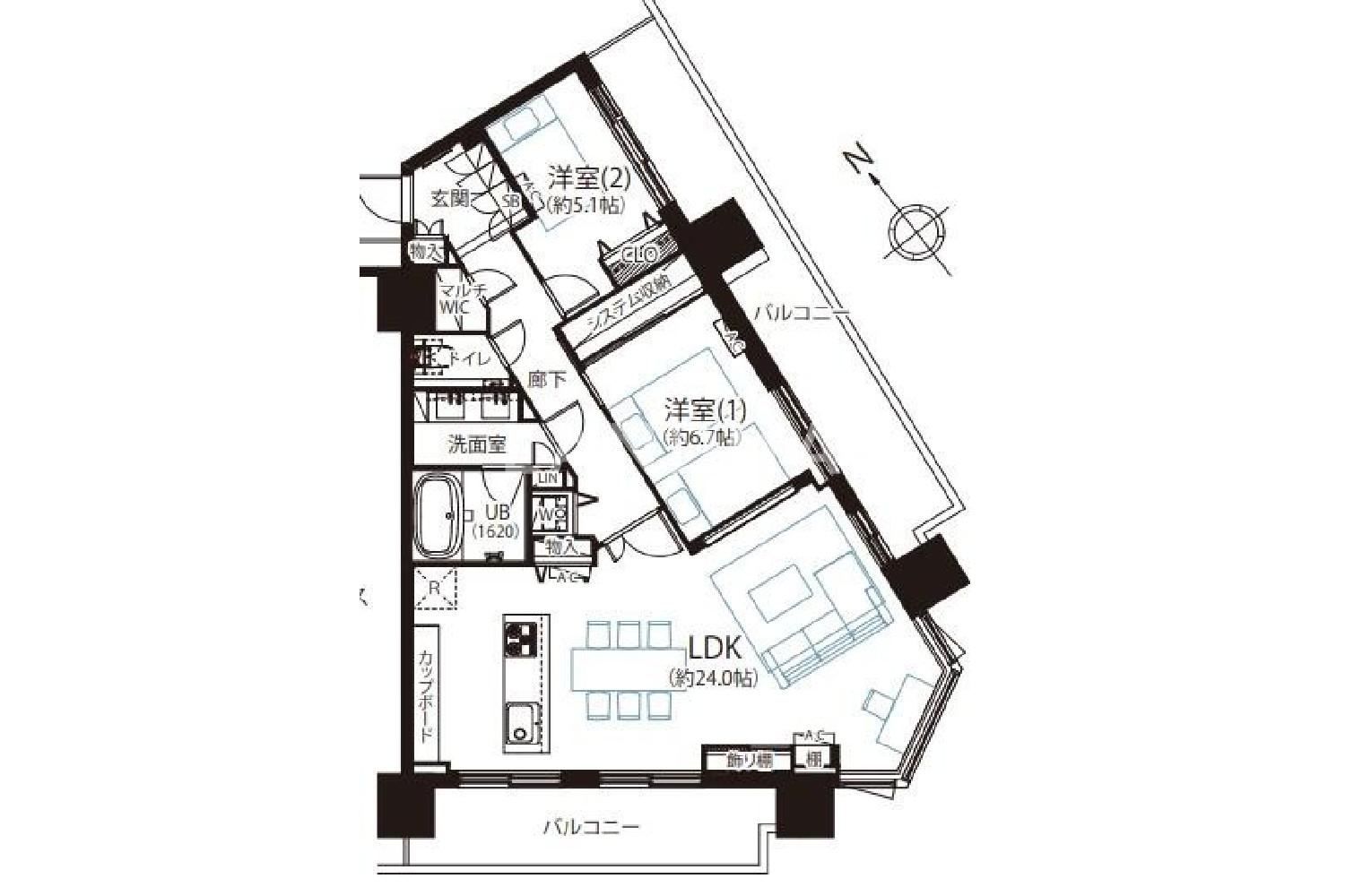 東京都目黒区大橋1丁目 投資用マンション 86.02㎡ 官网图片 2