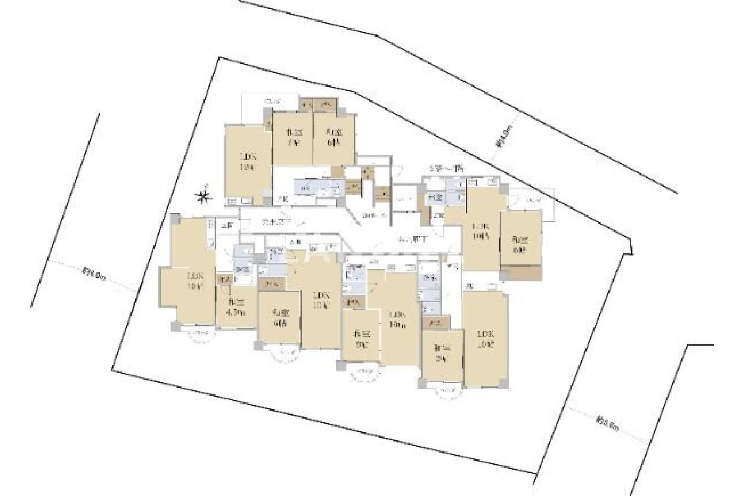 京都府京都市伏見区桃山町泰長老 一棟売りマンション 556.85㎡ 官网图片 3