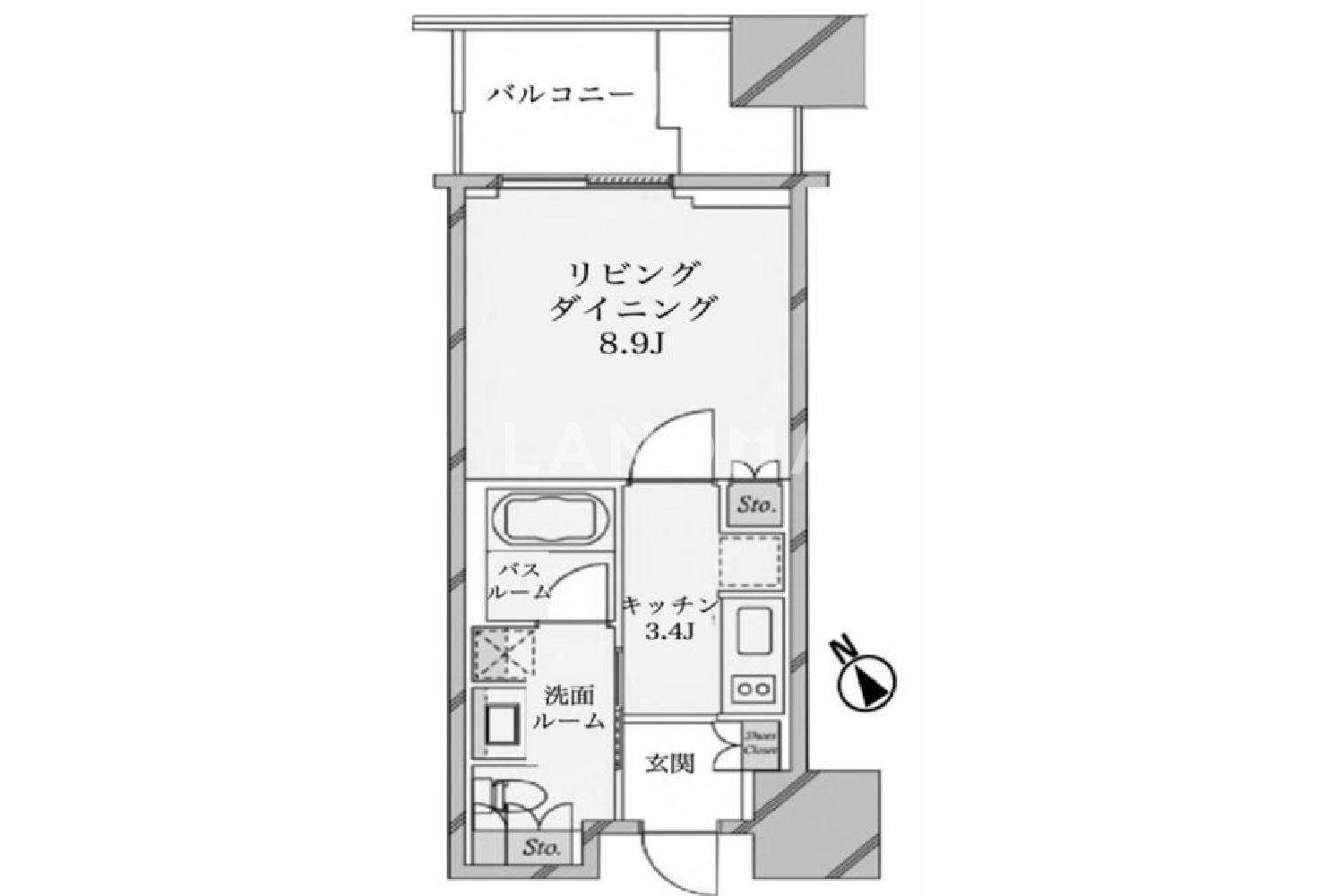 東京都港区麻布台1丁目 投資用マンション 32.68㎡ 官网图片 2