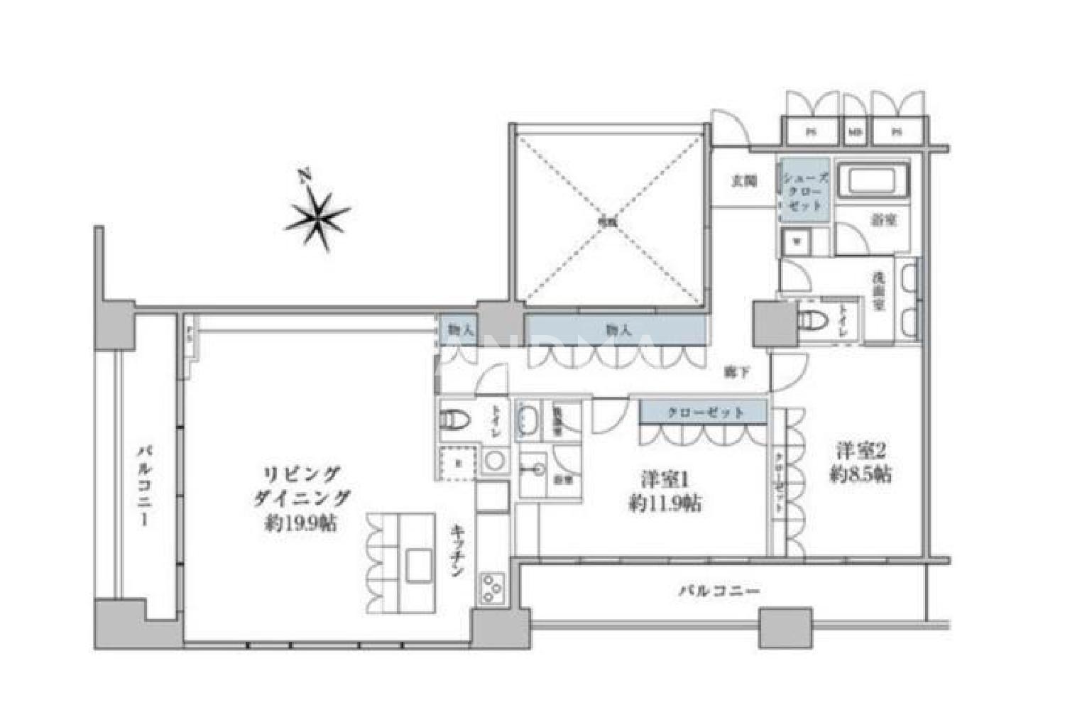 東京都港区虎ノ門1丁目 投資用マンション 111.96㎡ 官网图片 3