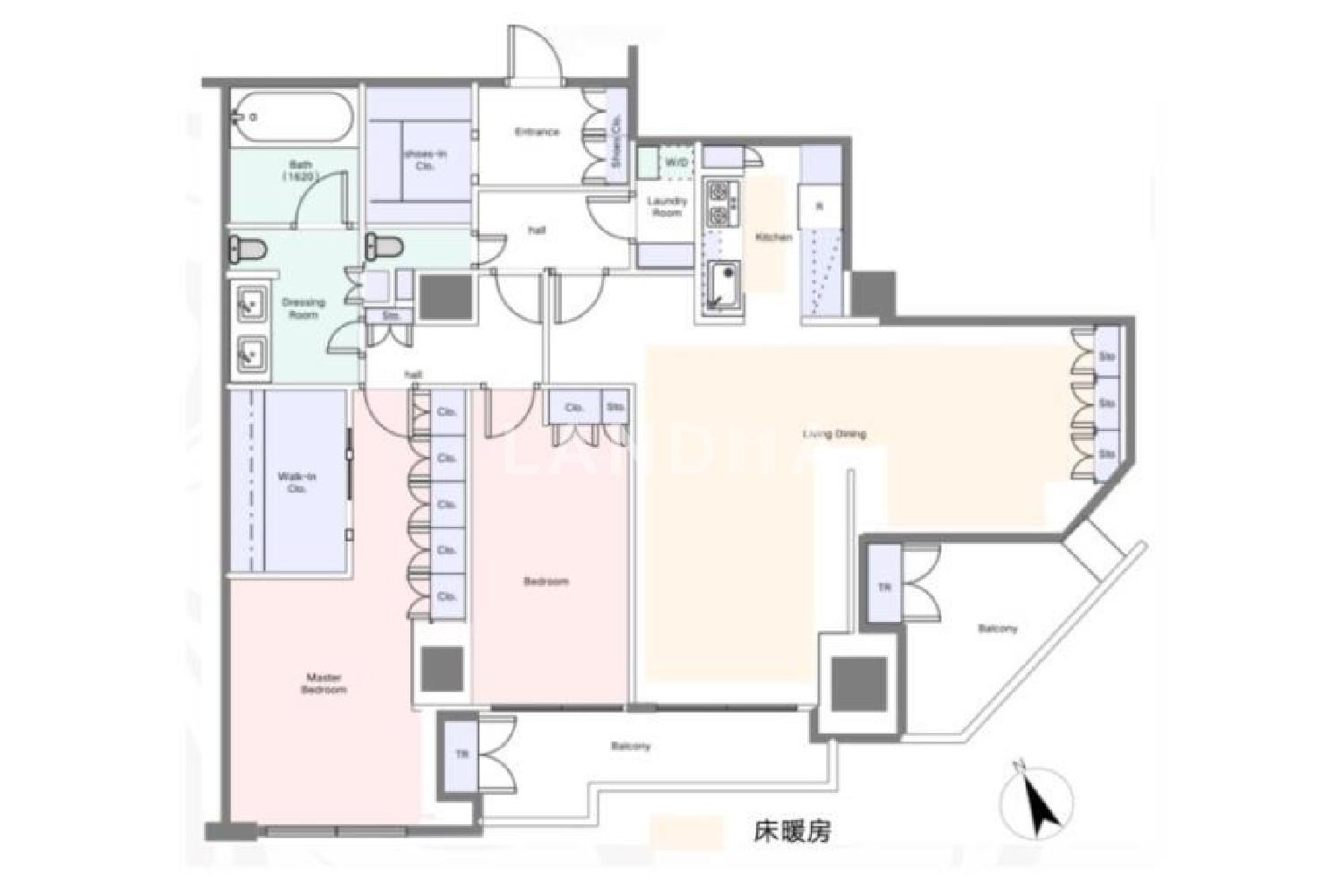 東京都港区元麻布1丁目 投資用マンション 127.69㎡ 官网图片 2