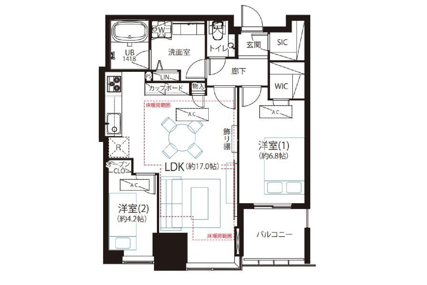 東京都品川区大崎2丁目 投資用マンション 65.65㎡ 官网图片 3