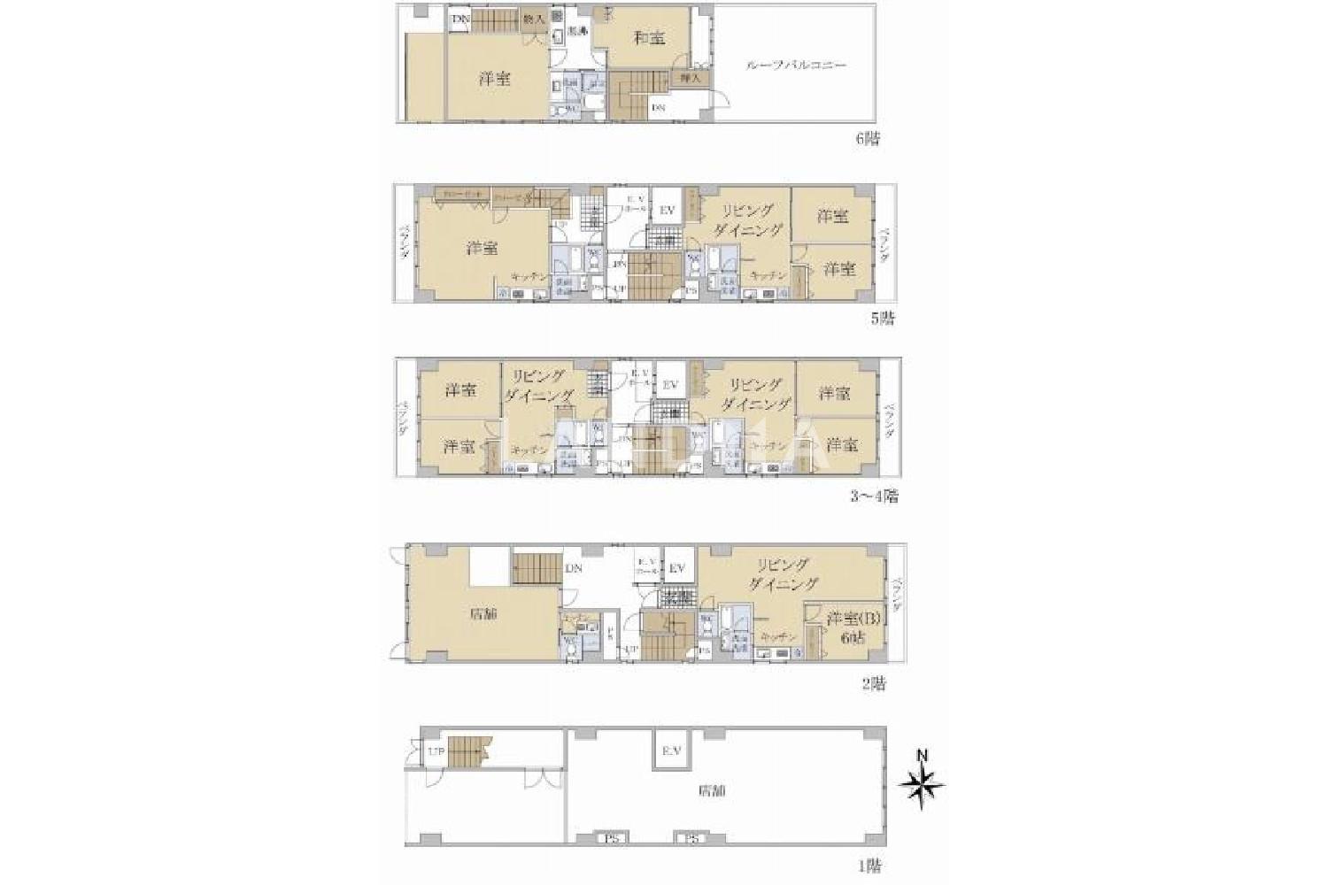 京都府京都市中京区富小路通四条上る西大文字町 一棟売りマンション 172.09㎡ 官网图片 7