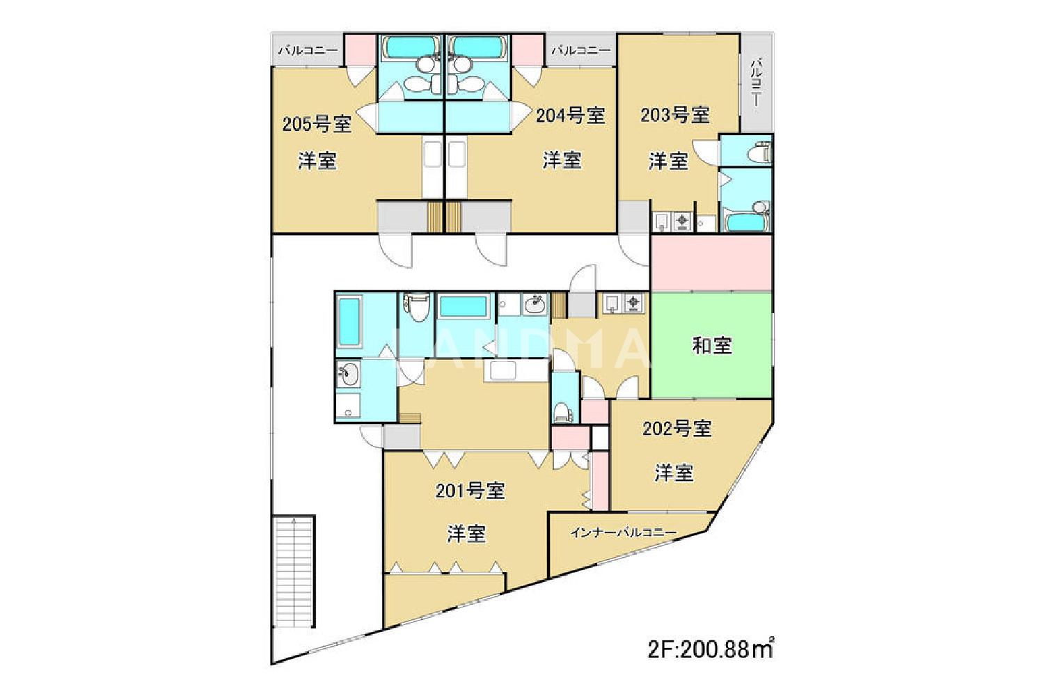 東京都足立区竹の塚6丁目 一棟売りマンション 229.04㎡ 官网图片 6