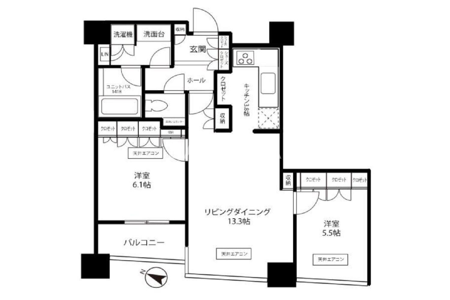 東京都港区赤坂4丁目 投資用マンション 67.48㎡ 官网图片 6