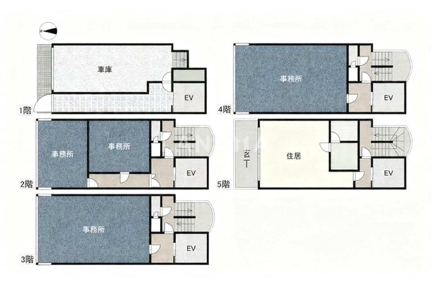 大阪府大阪市天王寺区上本町7丁目 一棟売りビル 73.19㎡ 官网图片 2