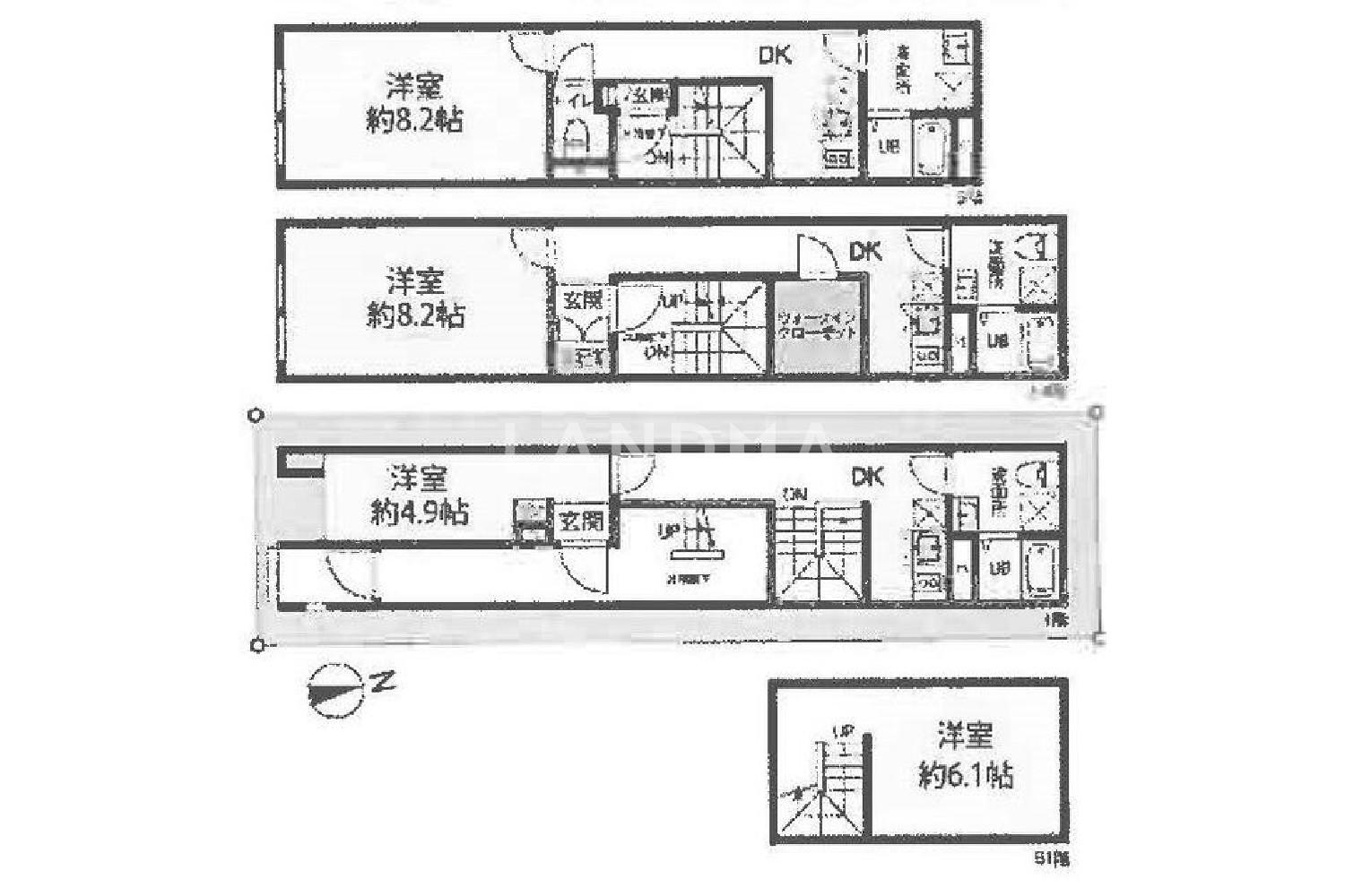 東京都目黒区目黒本町4 一棟売りマンション 61.52㎡ 官网图片 5