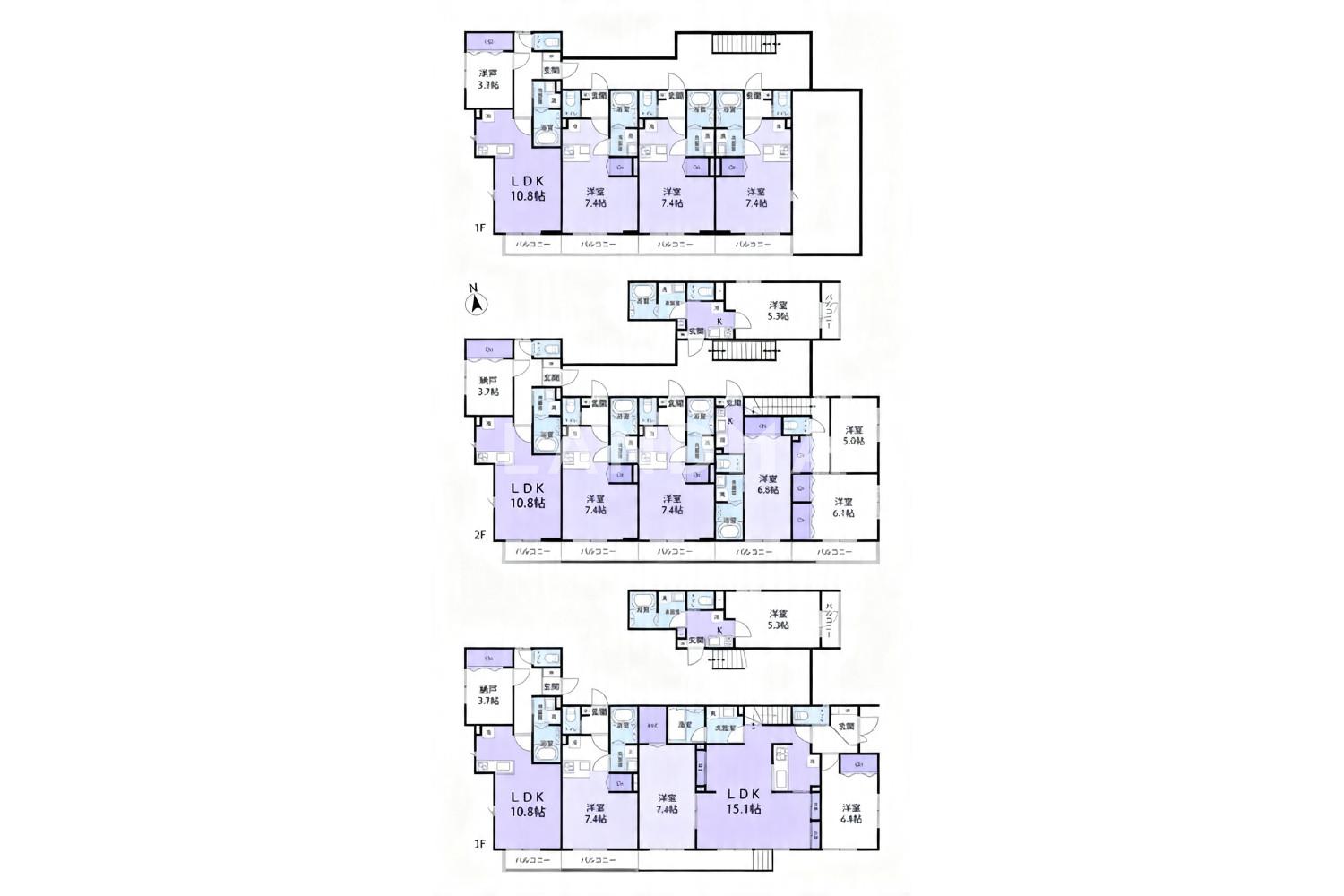 東京都新宿区大久保2-29-28 一棟売りマンション 382.67㎡ 官网图片 10