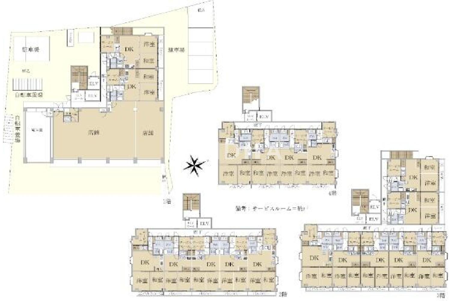 東京都江戸川区篠崎町1丁目 一棟売りマンション 1124.74㎡ 官网图片 4