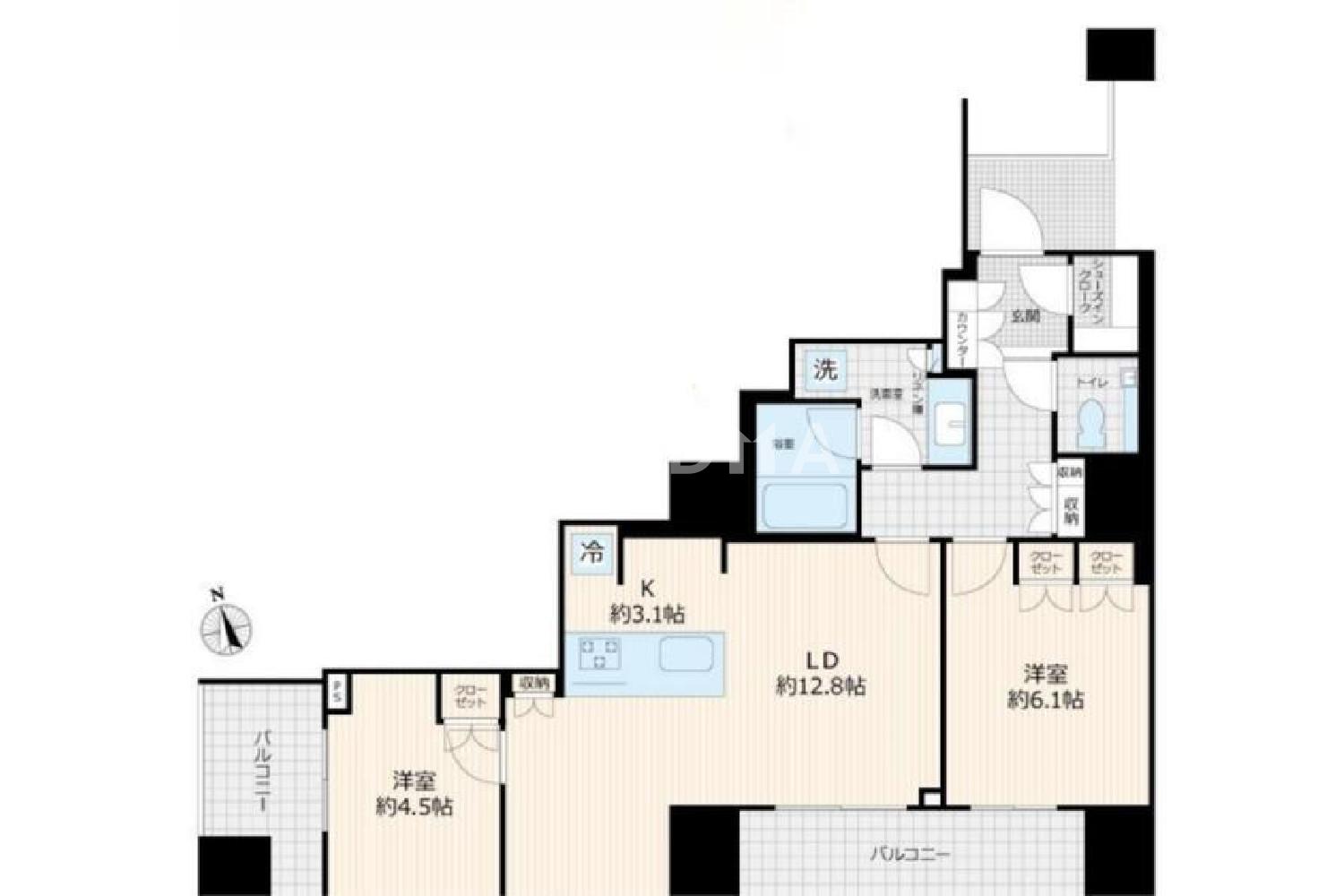 東京都港区麻布狸穴町 投資用マンション 65.09㎡ 官网图片 3