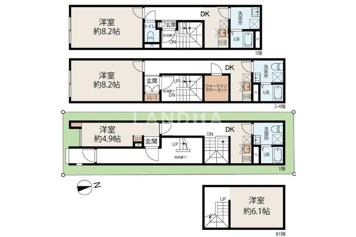 東京都目黒区目黒本町 一棟売りマンション 61.52㎡ 官网图片 4