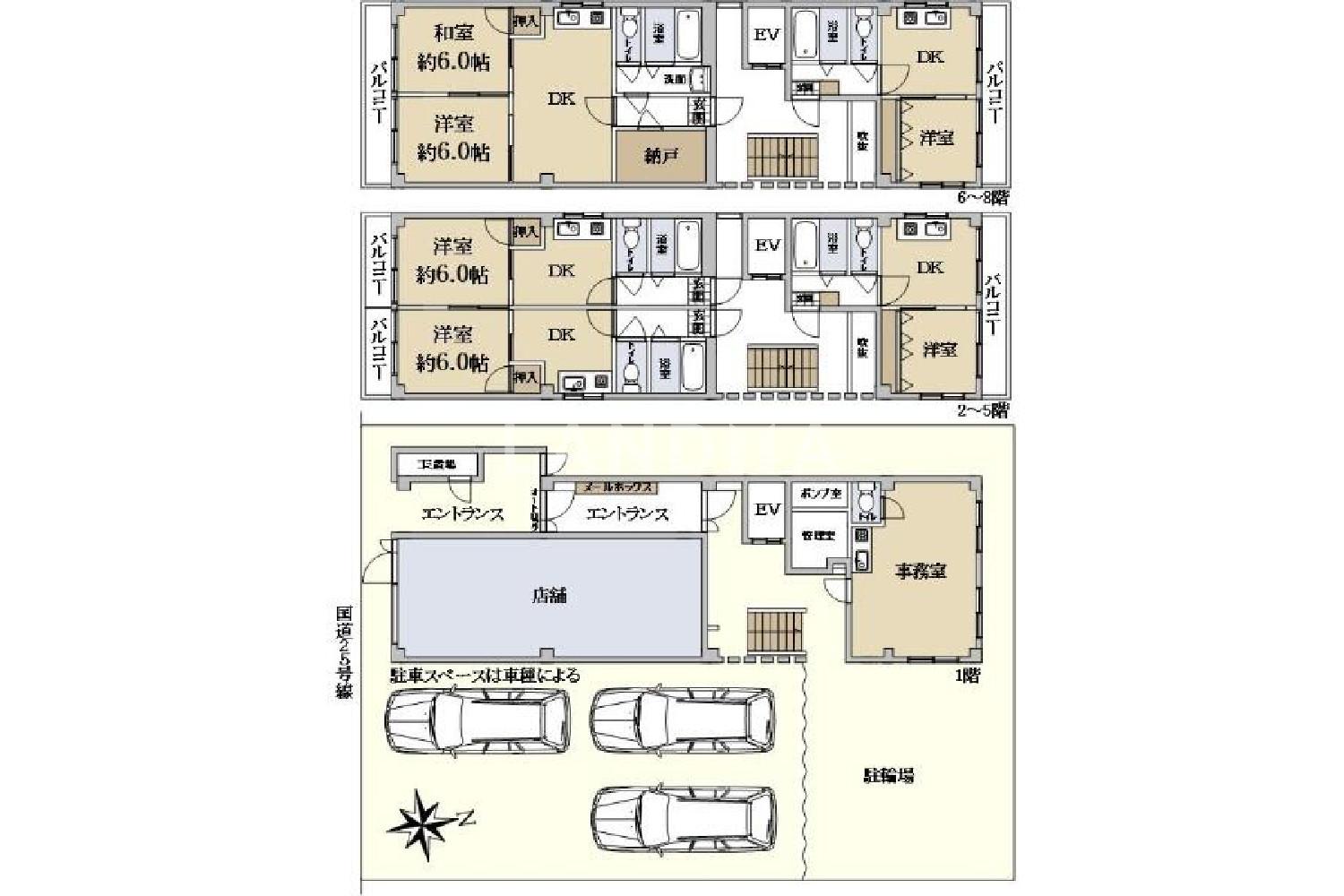 大阪府大阪市東住吉区桑津1丁目 一棟売りマンション 261.22㎡ 官网图片 4