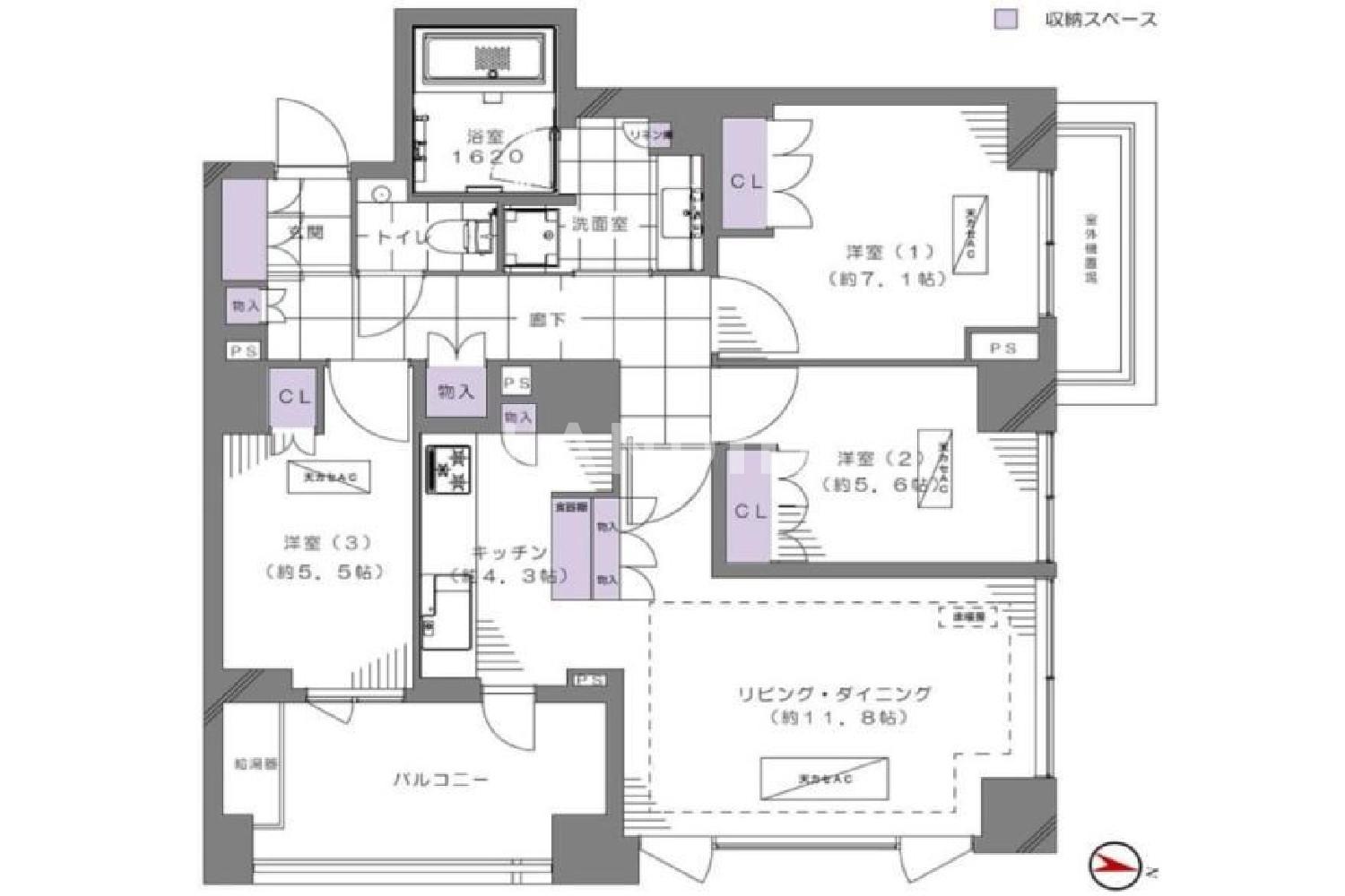 東京都港区南麻布4丁目 投資用マンション 80.96㎡ 官网图片 5