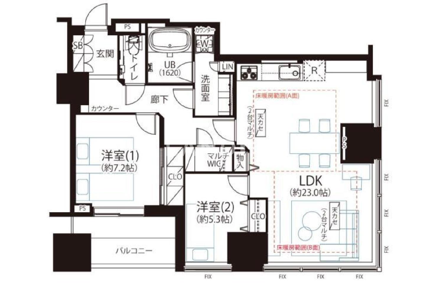 東京都江東区豊洲3丁目 投資用マンション 87.83㎡ 官网图片 3