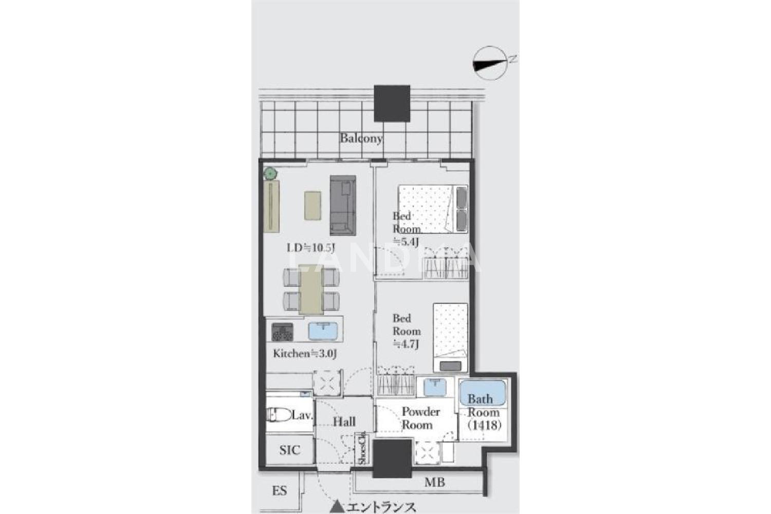 東京都港区浜松町2丁目 投資用マンション 56.68㎡ 官网图片 5