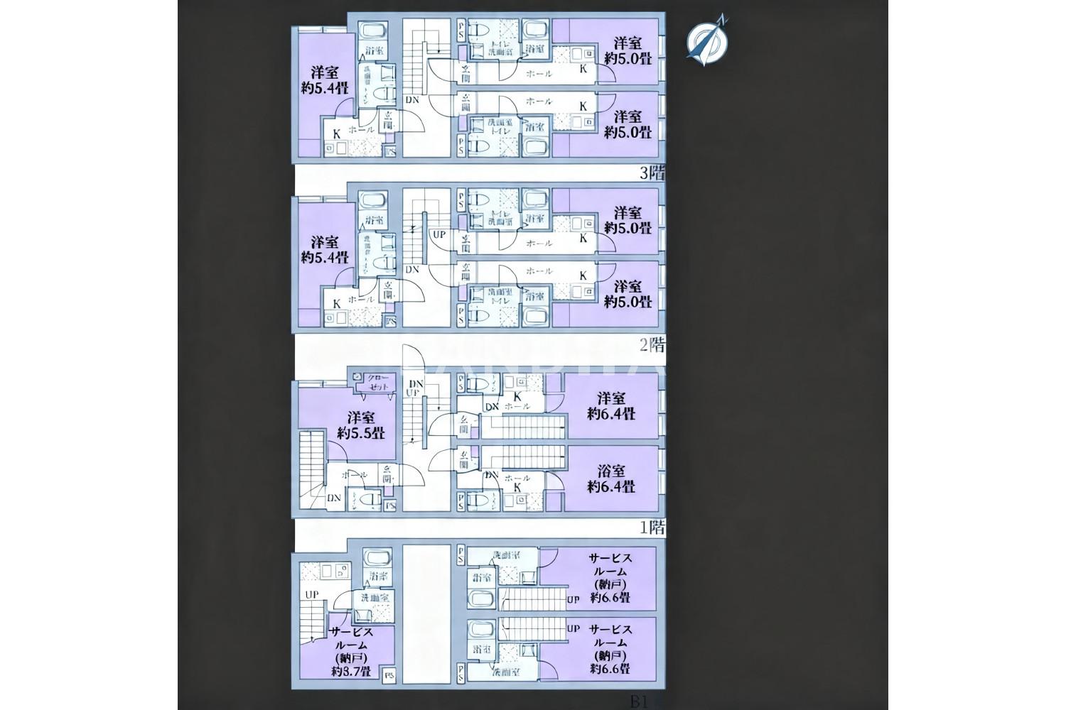 東京都渋谷区本町4丁目 一棟売りマンション 119㎡
