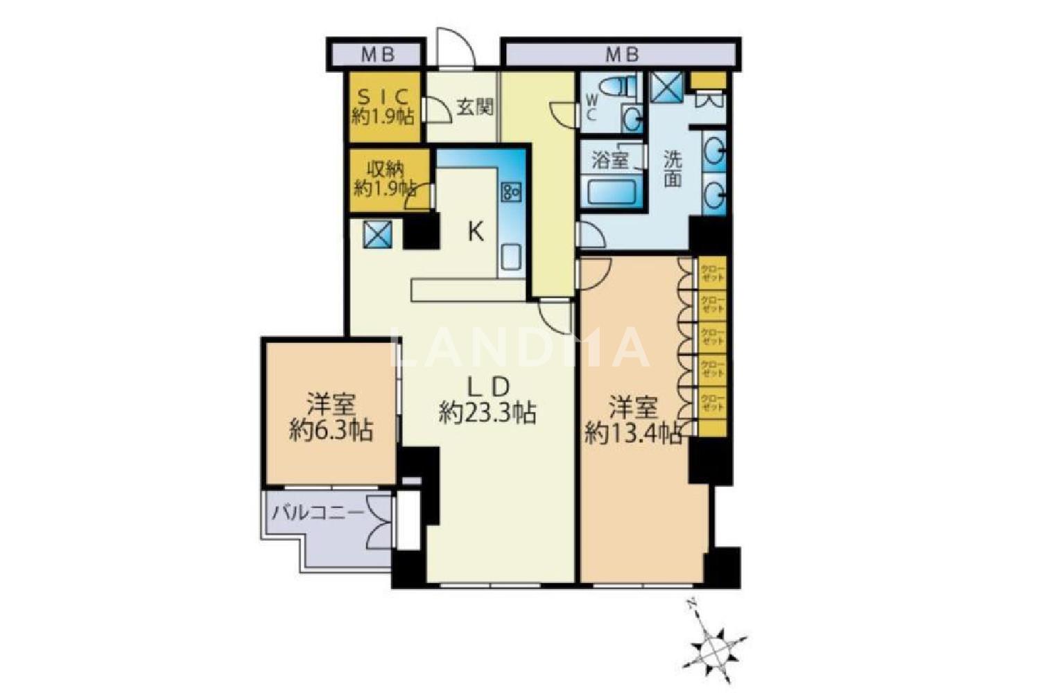 東京都港区元麻布1丁目 投資用マンション 105.96㎡ 官网图片 3