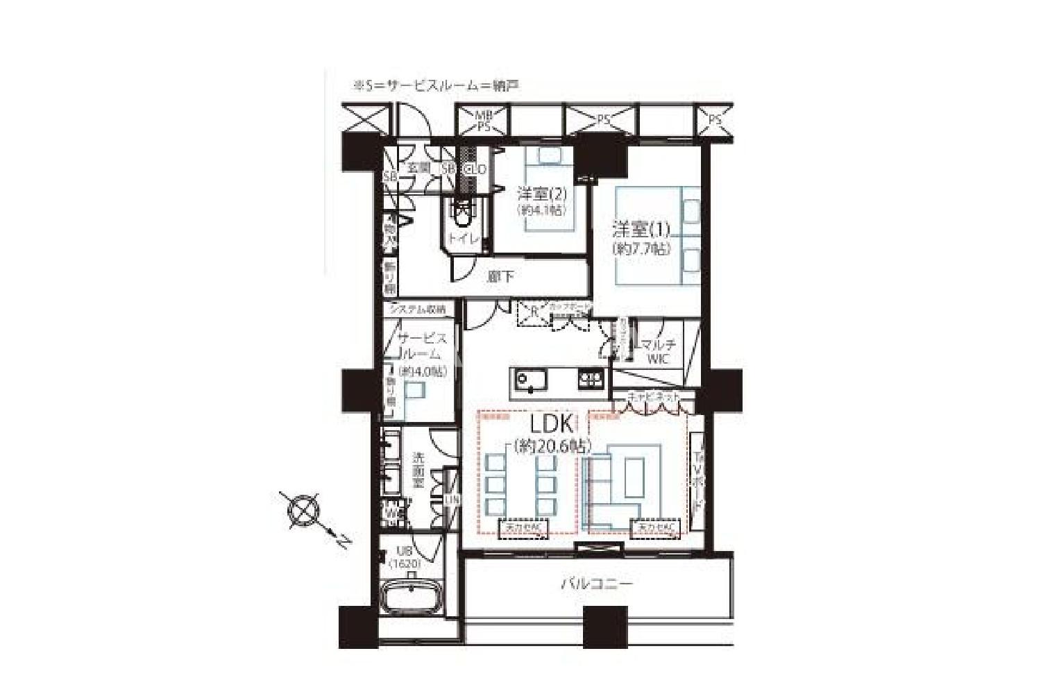 東京都中央区勝どき6丁目 投資用マンション 89.14㎡ 官网图片 3