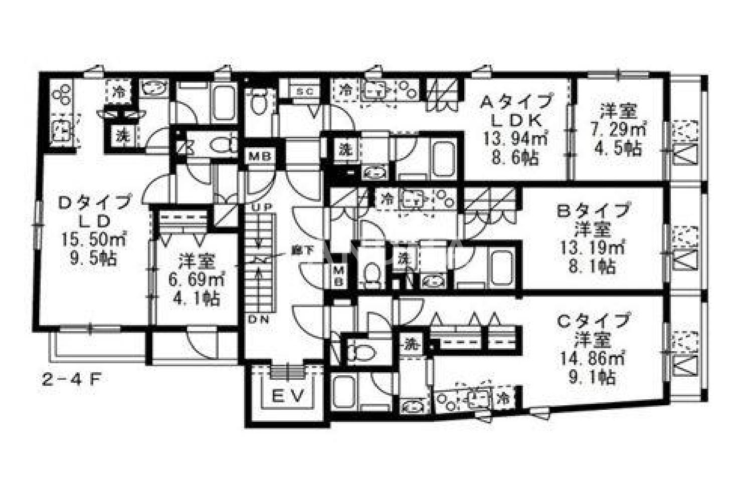 東京都新宿区高田馬場4丁目36-2 一棟売りマンション 206.6㎡ 官网图片 6
